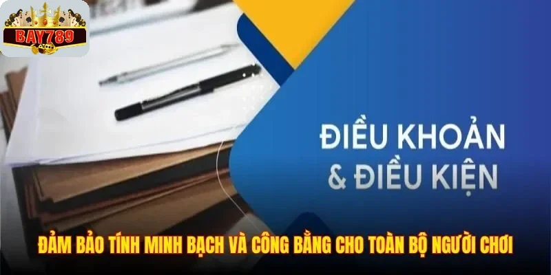 Điều Khoản Và Điều Kiện 3 Đảm bảo tính minh bạch và công bằng cho toàn bộ người chơi